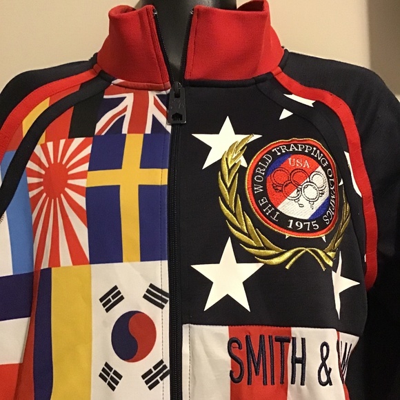 Smith & Graham Jackets & Blazers - VINTAGE, SMith & Graham, track jacket, multi color, in good use condition, XL
